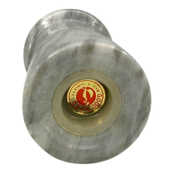 Vintage Good Wood Dark Gray Marble Stone Pepper Shaker - Picture 3 of 3